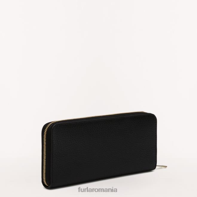 Furla femei camelia fermoar în jurul xl nero accesorii ASD45218