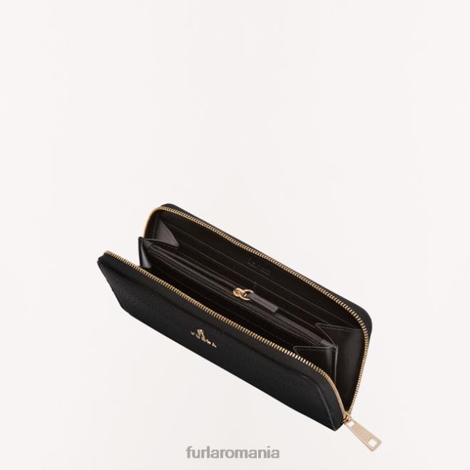 Furla femei camelia fermoar în jurul xl nero accesorii ASD45218