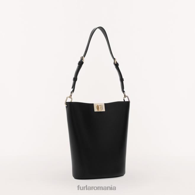 Furla femei geantă găleată fleur mini nero accesorii ASD45110
