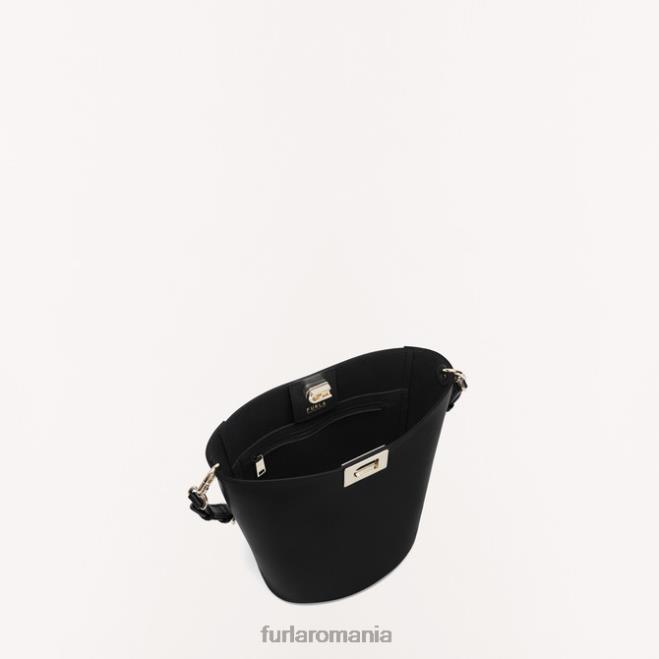 Furla femei geantă găleată fleur mini nero accesorii ASD45110