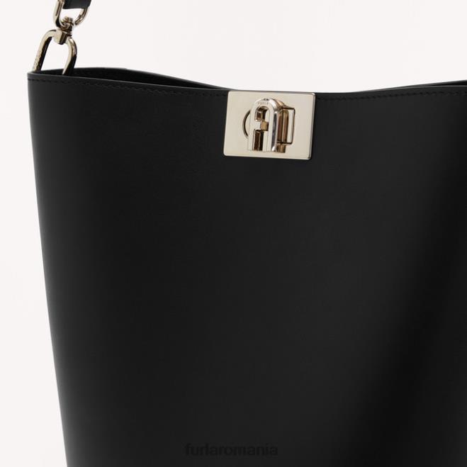 Furla femei geantă găleată fleur mini nero accesorii ASD45110
