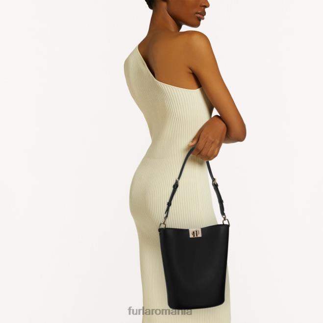 Furla femei geantă găleată fleur mini nero accesorii ASD45110