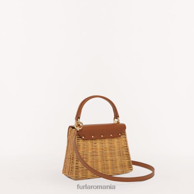 Furla femei 1927 mâner superior mini coniac h accesorii ASD45102