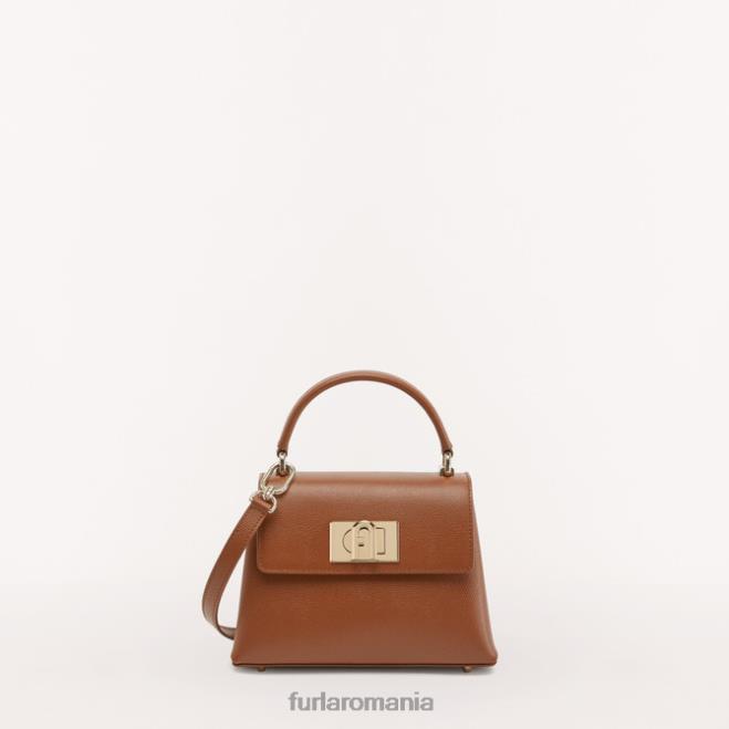 Furla femei 1927 mâner superior mini coniac h accesorii ASD45113