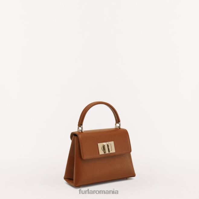 Furla femei 1927 mâner superior mini coniac h accesorii ASD45113