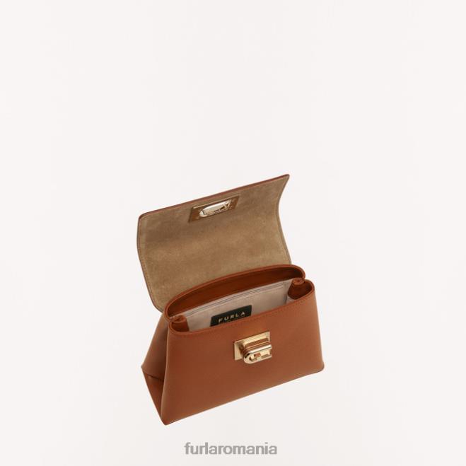 Furla femei 1927 mâner superior mini coniac h accesorii ASD45113
