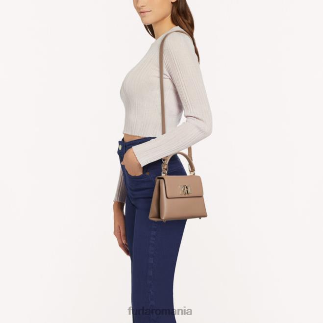 Furla femei 1927 mâner superior mini greige accesorii ASD45103