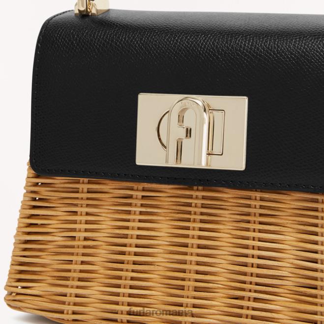 Furla femei 1927 mâner superior mini nero accesorii ASD45105