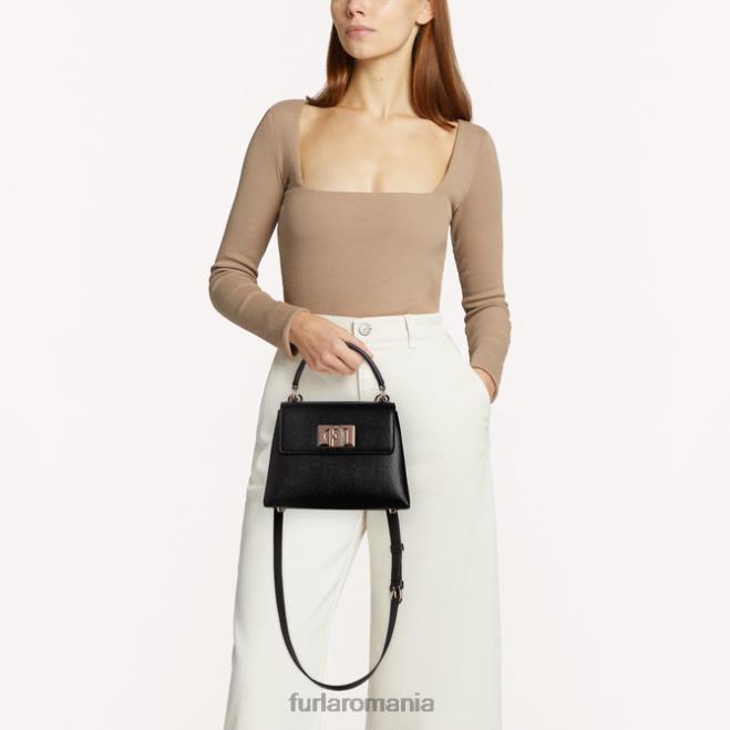Furla femei 1927 mâner superior mini nero accesorii ASD45112