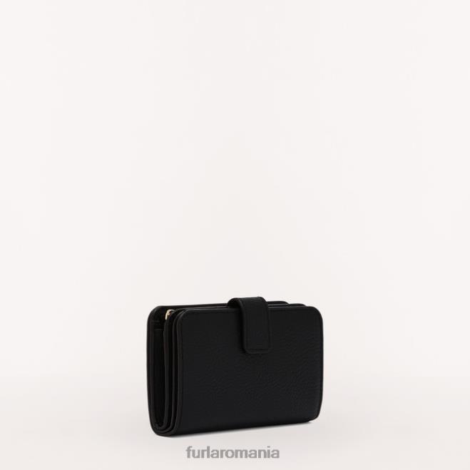 Furla femei portofel compact camelia m nero accesorii ASD45185