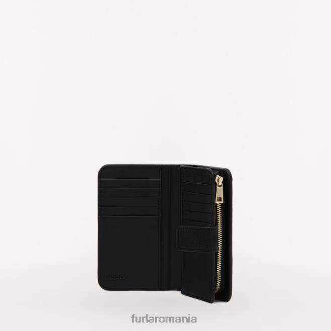 Furla femei portofel compact camelia m nero accesorii ASD45185
