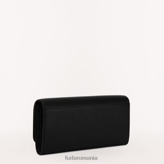 Furla femei portofel continental camelia xl nero accesorii ASD45189