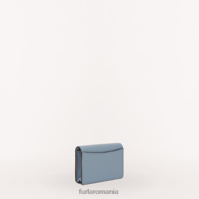 Furla femei husă pentru carduri camelia s celeste/artemisia int. accesorii ASD45216