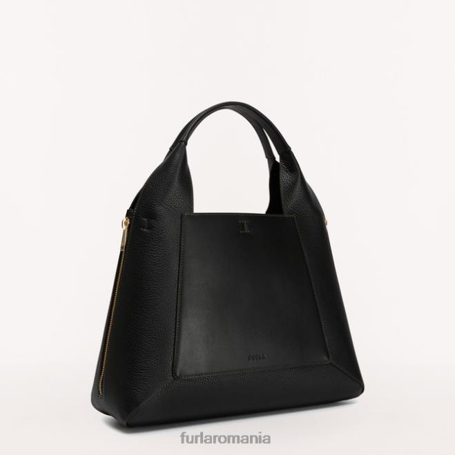 Furla femei gilda tote l nero/marmo c accesorii ASD4560