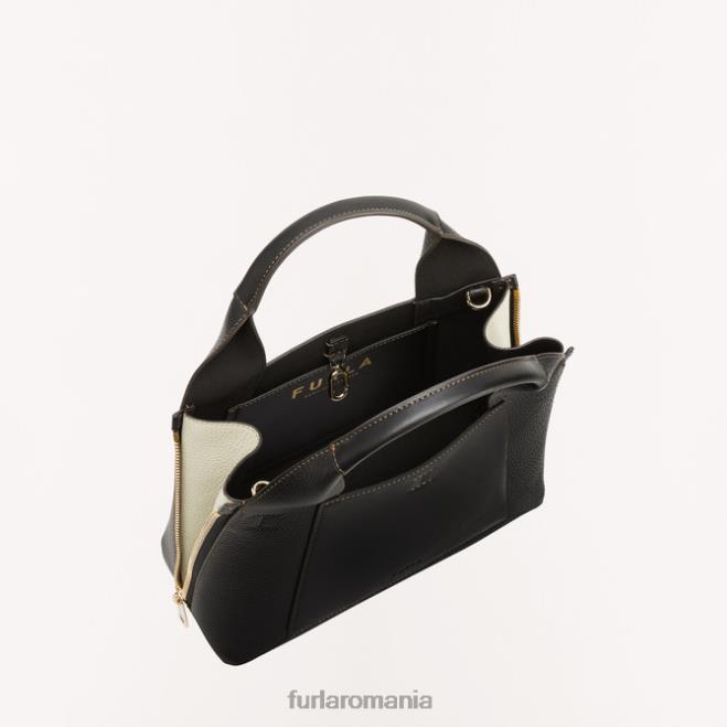 Furla femei gilda tote m nero/marmo c accesorii ASD4556