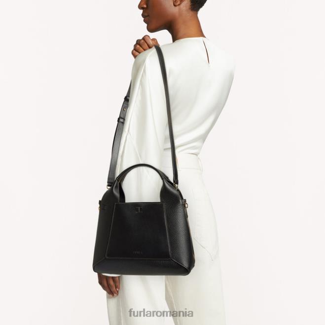 Furla femei gilda tote m nero/marmo c accesorii ASD4556
