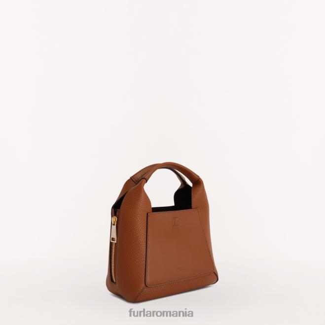 Furla femei gilda tote mini coniac h/nero accesorii ASD4557