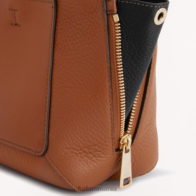 Furla femei gilda tote mini coniac h/nero accesorii ASD4557